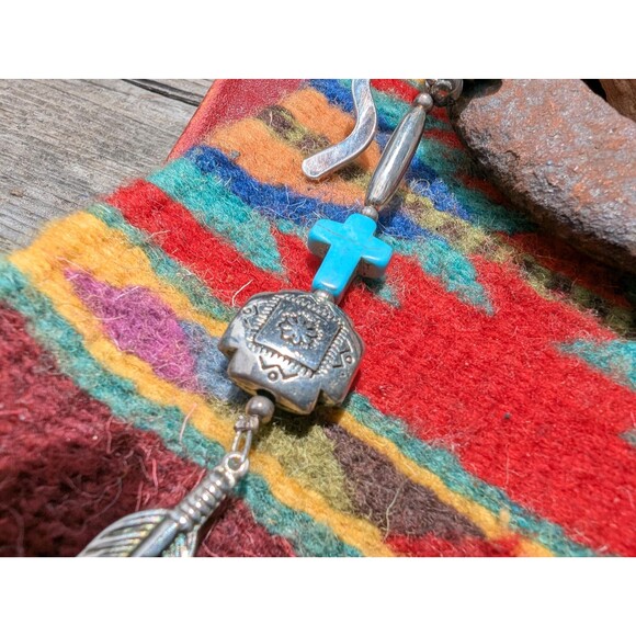 Vintage Southwestern Turquoise Blue Bookmark, Book Lover Gift - Picture 5 of 10